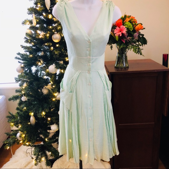 calvin klein seersucker dress